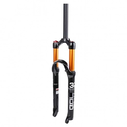 SM SunniMix Mountain Bike Fork SM SunniMix High Strength Bike Suspension Fork- Double Air Chamber Mountain Bicycle Damper Vibration Reducing Fork for 26'' 27.5'' 29'' Mountain Bikes - Straight 27.5 inch