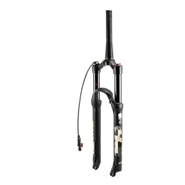SMANNI Mountain Bike Fork SMANNI 26 / 27.5 / 29 Inch MTB Air Suspension Fork 120mm Travel Mountain Bike Front Fork with Damping Rebound Adjust Straight / Tapered Tube (Color : 26 Tapered Remote)