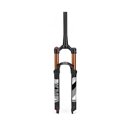 SMANNI Mountain Bike Fork SMANNI 26 / 27.5 / 29inch Bicycle Fork 120mm Travel Air Suspension Fork 9mm QR Straight / Tapered Tube MTB Fork Mountain Bike Parts (Color : 27.5-Manual-Tapered)