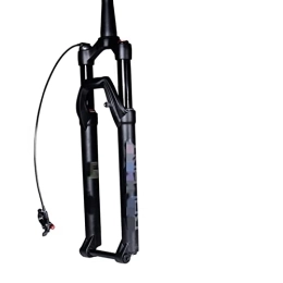 SMANNI Mountain Bike Fork SMANNI Mountain Bike Suspension Fork Boost 27.5 29 inch MTB Air Front Fork Damping Rebound Adjustment Shock Thru Axle 15x110mm (Color : 27.5 Remote 15x110)