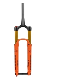 SMANNI Mountain Bike Fork SMANNI Mountain Bike Suspension Fork DH AM Downhill BOOST Fork 140MM Travel 110 * 15 Thru Axle Bicycle Air Fork (Color : Bright orange 29)