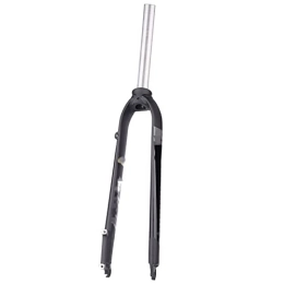 SMANNI Spares SMANNI X6 Matte Rigid Fork FIt 26 / 27.5 / 29inch Aluminums Alloy Mountain Bike Fork Straight Tube 28.6mm a-pillar MTB Hard Fork (Color : X6-Black)