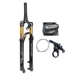 SN Mountain Bike Fork SN Adjust MTB Suspension Fork, Air Forks Shoulder Control / wire Control Lock 26 / 27.5 / 29inch Bike Suspension Fork 1-1 / 2" Sports Outdoor (Color : Wire control, Size : 27.5 inch)
