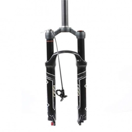 SN Mountain Bike Fork SN Adjustable 26 / 27.5 / 29 Inch Bike Suspension Forks, Adjustable Damping Straight Canal Spinal Canal Mountain Bike Suspension Pneumatic Fork Sports Outdoor (Color : Straight canal-b, Size : 26in)