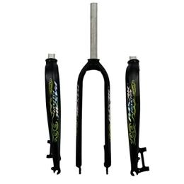 SN Mountain Bike Fork SN Adjustable 26 / 27.5 / 29in Bike Suspension Forks, 700C Highway Pure Disc Brake 28.6 Straight Tube Aluminum Alloy Mountain Front Fork Sports Outdoor (Color : Green)