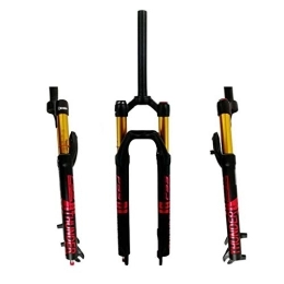 SN Mountain Bike Fork SN Adjustable 27.5 / 29in MTB Front Suspension Forks, Oil and Gas Fork Hydraulic Disc Brake Damping Adjustment MTB Front Suspension Forks Sports Outdoor (Color : Black red, Size : 29in)