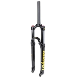 SN Spares SN Adjustable Bike Suspension Fork, Magnesium Alloy 26 / 27.5 / 29 Inch Mountain Suspension Fork Shoulder Control HL 1-1 / 8" Sports Outdoor (Color : Yellow, Size : 27.5inch)