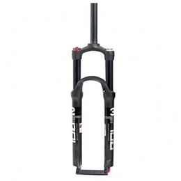 SN Mountain Bike Fork SN Adjustable Bike Suspension Forks, Agnesium Alloy Double Chamber Air Pressure Shock Absorber Fork Suspension Mountain Bike Bicycle Sports Outdoor (Color : Black, Size : 26in)