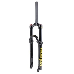 SN Mountain Bike Fork SN Adjustable MTB Front Suspension Forks, 26 / 27.5 / 29 Inch Air Pressure Shock Absorber Fork Bicycle Fork Shock Absorber Fork Sports Outdoor (Color : Yellow, Size : 27.5in)