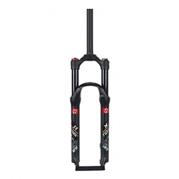 SN Mountain Bike Fork SN Cycling 26" 27.5" 29" MTB Air Suspension Fork, Disc Brake 1-1 / 8" Travel 100mm Aluminum Alloy Cycling Front Fork (Color : Black, Size : 27.5INCH)