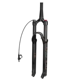 SN Mountain Bike Fork SN Cycling Bike Suspension Fork 26 Inch 27.5 Inch 29 Inch Alloy Tapered Air Fork Remote Lock (Color : A, Size : 26 INCH)