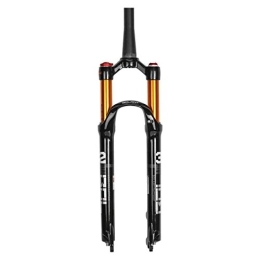 SN Mountain Bike Fork SN Cycling Mountain Bike Front Fork, MTB Air Fork Suspension Rebound Adjustment Off Road Aluminum Alloy Riser Travel 100mm 26 / 27.5 / 29 Inch (Design : B, Size : 27.5inch)