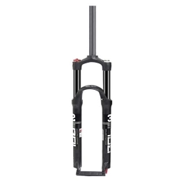 SN Mountain Bike Fork SN Cycling MTB Suspension Fork, 26" 27.5" 29" Cycling Air Fork Diameter 28.6mm (1-1 / 8") Travel: 100mm Aluminum Alloy - Black (Size : 26inch)