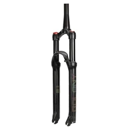 SN Mountain Bike Fork SN Cycling MTB Tapered Air Suspension Fork 26 Inch 27.5 Inch 29 Inch Remote Lock Out Bike Fork Travel: 120mm 1-1 / 8" Black (Color : A, Size : 26 INCH)