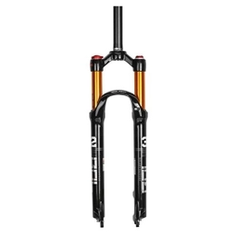 SN Mountain Bike Fork SN Cycling Suspension Fork, MTB Double Air Fork For 26inch 27.5inch 29inch Stroke 100 Mm Diameter 28.6 Mm (Design : A, Size : 26inch)