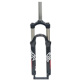 snmi Spares snmi 26 Inch Mountain Bike Air Fat Fork, Travel 105mm Straight Tube Mtb Suspension Forks, shoulder Control Lockout, Threadless Bicycle Front Fork