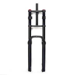 SuIcra Spares Snow Bike Front Fork, Suspension Fork Ultralight Bike Front Fork MTB Electric Bicycle Disc Brake Air Shock Absorber 1-1 / 8 Steerer 100mm Travel QR For 4.0" Fat Tire ATB / BMX Bicycle Accessories