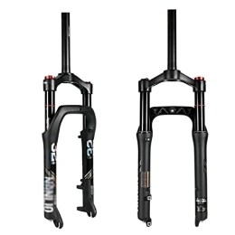 TISORT Mountain Bike Fork Snow Fat MTB Fork 9 * 135 MM 20inch 26inch Forks Aluminum Alloy For 4.0 Tire Snow Mountain Bike Spread Bicycle Fat Suspension Fork (Size : 20")