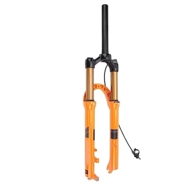 Socobeta Mountain Bike Fork Socobeta 27.5in Mountain Bike Suspension Front Fork Bicycle Fork with Remote Lockout Feature in Orange Color