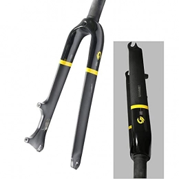 SONGYU Mountain Bike Fork SONGYU Bicycle fork, Mountain Bike Front Fork Bicycle Front Fork 14 / 16 / 18 / 20 Inch Full Carbon Front Fork Full Carbon Fiber Small Wheel Bicycle Cbrake + Discbrake Front Fork Open File 100mm