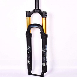 SONGYU Spares SONGYU Bicycle fork, Mountain Bike Front Fork Bicycle Front Fork Bicycle MTB Fork 26 Inch Ultra Light Mountain Bike Front Fork Off-Road Vehicle Gold Tube Black Tube Air Pressure Suspension Suspension