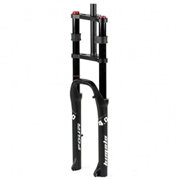 SONGYU Spares SONGYU MTB E-Bike Fat Front Fork 26" 170mm Travel, Discbrake 1-1 / 8" Steerer Bicycle Suspension Fork Air Damping for 4.0" Tire, QR, BMX, ATB
