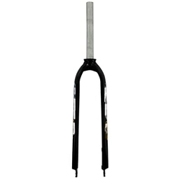 SORBEZ Spares SORBEZ 26" 27.5" 29" hard disc fork MTB mountain bike disc brakes Aluminums bicycle front fork 1-1 / 8 700C disc road bike fork (Color : Gloss black orange)