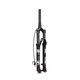 SORBEZ Mountain Bike Fork SORBEZ 26 / 27.5 / 29inch Bicycle Fork 120mm Travel Air Suspension Fork 9mm QR Straight / Tapered Tube MTB Fork Mountain Bike Parts (Color : 26-Remote-Tapered)
