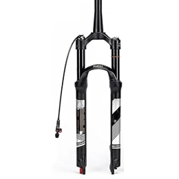 SORBEZ Mountain Bike Fork SORBEZ Bicycle Fork Bike Air Suspension Fork 26 / 27.5 / 29 Inch Manual / remote Mountain Bike Fork with 120mm Trave MTB Part (Color : 26-Remote-Tapared)