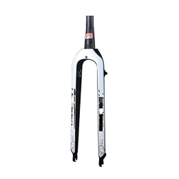 SORBEZ Spares SORBEZ Carbon Fiber Bicycle Fork Ultralight Mountain Bike Fork 26 27.5 29 Inch Tapered Tube MTB Fork Fit Disc Brake Bike Part (Color : 29er-Glossy-White)