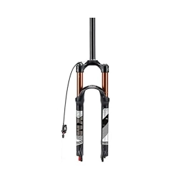 SORBEZ Spares SORBEZ MTB Air Suspension Fork 120mm Travel 26 / 27.5 / 29inch Mountain Bike Fork Remote / Manual Lockout 9mm QR Bicycle Fork (Color : 27.5-Remote-Straight)