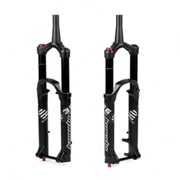 SQHGFFF Mountain Bike Fork SQHGFFF 27.5 / 29 Suspension forks Adjust MTB Suspension Fork, Straight Tube Lockout Mountain Bike Forks, Material is Magnesium alloy Aluminum alloy (Color : 27.5 inch clarinet)
