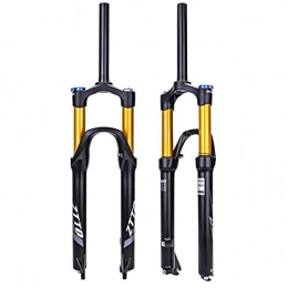 SQHGFFF Mountain Bike Fork SQHGFFF Bicycle Air MTB Front Fork 26 / 27.5 / 29 Inch, Lightweight Alloy Mountain Bike Suspension Forks Rebound Adjust Straight Tube (Size : 29in)