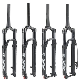 stdpcxz Mountain Bike Fork stdpcxz 26 / 27.5 / 29 Manual / Remote Lockout Straight / Tapered Mountain Bike Forks Disc Brake Aluminum Alloy Damped Air Fork Straight-manual, 29