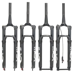 stdpcxz Spares stdpcxz Manual / Remote Lockout Straight / Tapered, 26 / 27.5 / 29 Mountain Bike Forks Disc Brake Aluminum Alloy Damped Air Fork Straight-manual, 26
