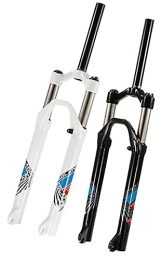 stdpcxz Mountain Bike Fork stdpcxz Straight Tube Aluminum Alloy Mountain Bike Forks Manual Lockout Disc Brake Mountain Bicycle Suspension Forks 26In white, 26