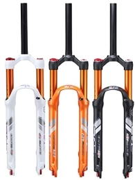 stdpcxz Mountain Bike Fork stdpcxz Suspension Fork Manual Lockout Straight Tube, 26 / 27.5 Mountain Bicycle Suspension Forks, Rebound Adjust Double Air Chamber 2, 26