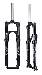 MabsSi Mountain Bike Fork Straight Manual-lockout Magnesium Alloy Air Suspension Fork 26 / 27.5 / 29inch Travel 120mm Mountain Bike Front Fork QR 9mm With Damping Rebound(Size:26INCH, Color:STRAIGHT MANUAL-LOCKOUT)