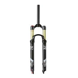 SuIcra Mountain Bike Fork SuIcra 26 / 27.5 / 29 Inch MTB Air Suspension Fork Travel 100mm Damping Adjustment Mountain Bike Fork 1-1 / 8 QR 9mm Manual / Remote Straight Tube Magnesium Alloy Fork (Color : Manual, Size : 27.5 inch)
