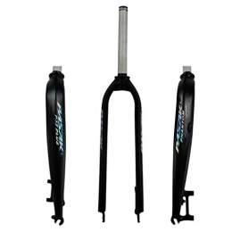 SuIcra Spares SuIcra 26 / 27.5 / 29in Bike Suspension Forks, 700C Highway Pure Disc Brake 28.6 Straight Tube Aluminum Alloy Mountain Front Fork (Color : Black)