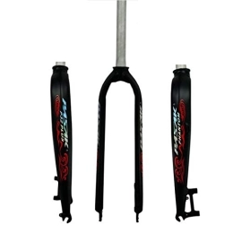 SuIcra Mountain Bike Fork SuIcra 26 / 27.5 / 29in Bike Suspension Forks, 700C Highway Pure Disc Brake 28.6 Straight Tube Aluminum Alloy Mountain Front Fork (Color : Red)