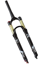 SuIcra Spares SuIcra Bike Suspension Fork 26 / 27.5 / 29'' 115mm Travel MTB Air Fork Rebound Adjustable 1-1 / 8 Straight / Tapered Bicycle Front Fork Disc Brake QR 9mm (Color : Tapered HL, Size : 29inch)