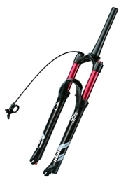 SuIcra Spares SuIcra Bike Suspension Fork 26 / 27.5 / 29'' MTB Air Fork 115mm Travel 1-1 / 8 Straight / Tapered Bicycle Front Fork Rebound Adjustable Disc Brake QR 9mm (Color : Tapered RL, Size : 27.5inch)