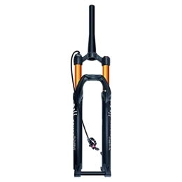 SuIcra Mountain Bike Fork SuIcra Bike Suspension Forks 27.5 / 29 Inch 15 * 100mm Axle 1-1 / 8" Straight / Tapered MTB Rebound Adjust Travel 100 Mm (Color : Tapered remote, Size : 27.5")