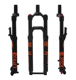 SuIcra Mountain Bike Fork SuIcra Downhill MTB Air Fork 26 27.5 29 Inch Mountain Bike Suspension Fork DH Travel 120mm 28.6mm Straight Front Fork Rebound Adjustable Thru Axle 15x100mm (Color : Black, Size : 26inch)