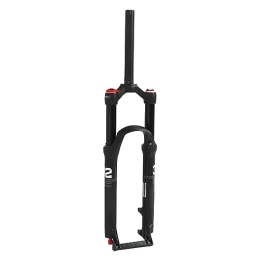 SUNGOOYUE Mountain Bike Fork SUNGOOYUE Bicycle Front Fork, 26inAluminum Alloy Mountain Bike Front Forks Dual Air Chamber Damping Manual Lockout Straight Steerer, Black
