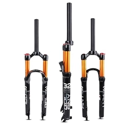 SJHFG Spares Suspension 26 / 27.5 / 29 Air MTB Suspension Fork, Straight Tube 28.6mm QR 9mm Travel 120mm Manual Lockout Ultralight Gas Shock Front Fork fork (Size : 26 inches)