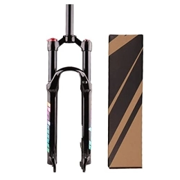 SJHFG Spares Suspension 26 / 27.5 / 29 Inches Magnesium Alloy MTB Suspension Fork, Bicycle Air Fork 120mm Travel Straight Tube Bicycle Fork 1-1 / 8" fork (Size : 27.5inch)
