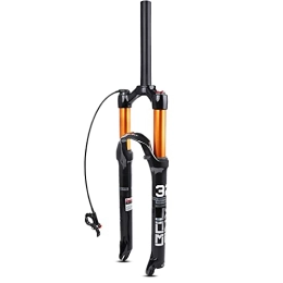 SJHFG Mountain Bike Fork Suspension 26" 27.5"29" Mountain Bicycle Suspension Forks, 1-1 / 8" Remote Control Shock Absorber Front Fork Gas Fork Accessories fork (Color : STRAIGHT, Size : 29INCH)