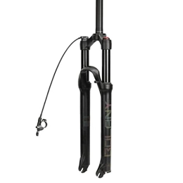 SJHFG Mountain Bike Fork Suspension 26, 27.5, 29inch Aluminum Alloy Front Forks, MTB Shoulder Control / Wire Control Damping Adjustment Suspension Mountain Bike fork (Color : Wire control, Size : 27.5 inch)